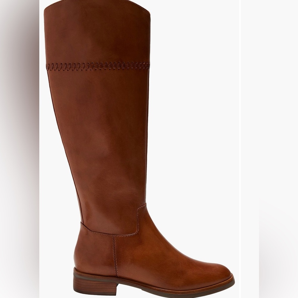 Brown Leather Knee-High Boots